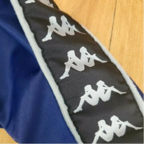 Kappa Womens Athletic Jacket Sz L Black Navy Blue - Picture 2 of 5